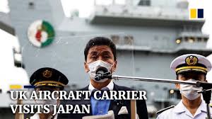British aircraft carrier HMS Queen Elizabeth visits Japan amid China worry  - YouTube