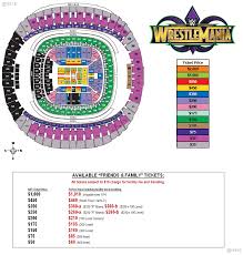 Wrestlemania 34 Ticket Prices And Seat Chart Squaredcircle