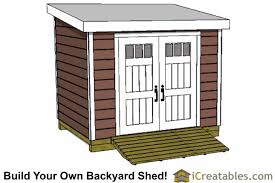 8x10 lean to shed plans storage shed