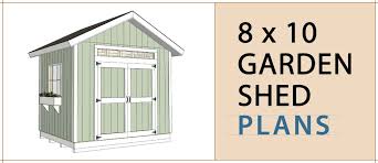 8x10 Garden Shed Plans Build Blueprint