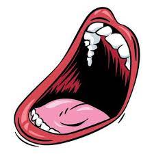 mouth open vector art icons and