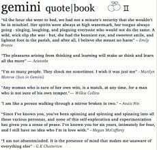 Despite their easily recognizable twin status, every gemini ever born is. Gemini Quotes On Tumblr