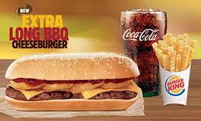 extra long bbq cheeseburger
