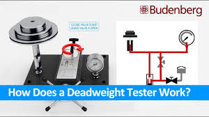 how does a deadweight tester work set