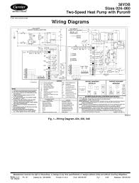 2 stage heat pump with dehumidification optional electric heat with econwm style economizer. Carrier 38ydb Wiring Diagram Pdf Download Manualslib