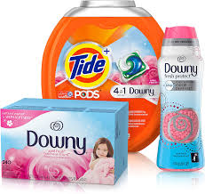 The proprietary technology allows you to clean and condition your clothes in 1 step helping protect them from stretching and fading in the wash. Tide Pods Plus Downy 4 In 1 He Turbo Laundry Detergent Pacs With Downy Fresh Protect April Fresh With Febreze Odor Defense Downy April Fresh Fabric Softener Dryer Sheets Health Personal Care Amazon Com