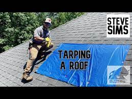 how to tarp a roof you
