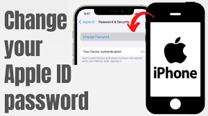 change your apple id pword on iphone