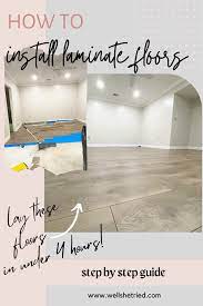 how to install laminate flooring on