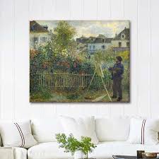 Claude Monet Painting In His Garden At