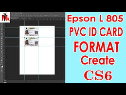 epson l805 pvc id card format create