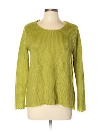 Details About Sahalie Women Green Pullover Sweater Lg