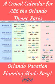 Orlando Crowd Calendar For All The Theme Parks Crowd