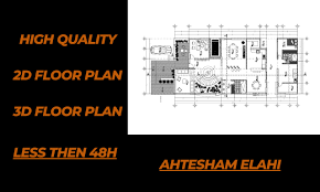 create architectural 2d floor plan