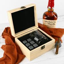 Engraved Wooden Gift Boxed Scotch Glass