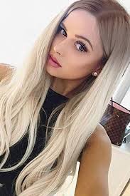 How to get platinum blonde hair in 6 easy steps. Vebonny Silver Blonde Lace Front Wigs With Brown Roots Realistic Looking Blonde Wigs For White Women Synthetic Hair 22 Inches Silky Straight Hair Wigs Vebonny 036 Amazon Co Uk Beauty