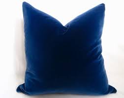 Belgium Navy Blue Velvet Pillow Cover
