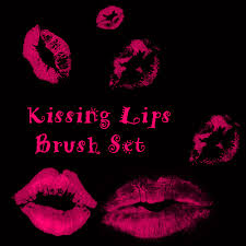 lips kisses brush set by emelody on