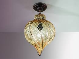 Murano Glass Ceiling Lamp Goccia Mc 111