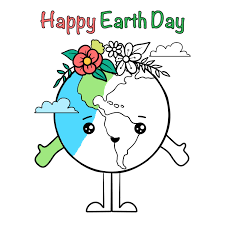happy earth day coloring page free