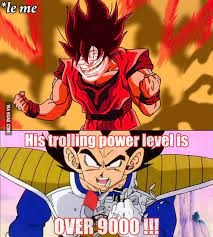 The series gave goku an exponential increase in power from super saiyan to super saiyan 3. It S Over 9000 Funny Movies Anime Funny Best Funny Pictures