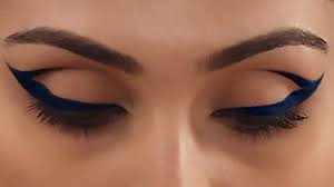 cobalt blue cat eye makeup expert