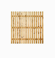green flat top picket fence panel ag
