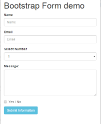 bootstrap form customized and