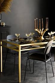 gold glass dining table rockett st