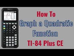 A Quadratic Function On Ti 84 Plus Ce