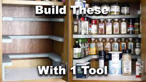 DIY Spice Rack Cabinet Shelves | Free Plan | Beginner Woodworking Project -  YouTube