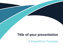 Blue Wave Powerpoint Template Presentationgo Com