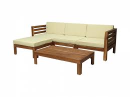 Bedsdivans Outdoor Wooden 3 Seater Sofa