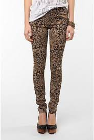 Tripp Nyc Leopard Jean Animal Print Pants Fashion