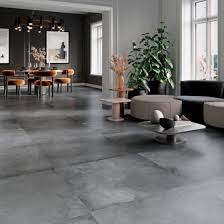 large grey tiles grey wall and floor