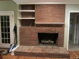 solution to the dated brick fireplace