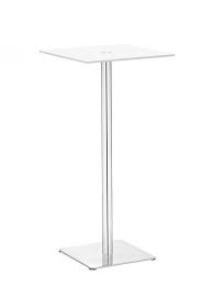 Glass Bar Table White Modern Furniture