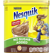 nesquik no sugar added chocolate milk