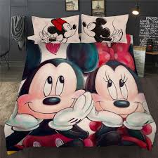 Cute and worth to minnie mouse bedroom. Disney Mickey Minnie Mouse Bedding Set Queen King Size Cartoon Disney Duvet Cover Single Double Twin Full Children Kid Bed Linen Best Discount E06af Emmaochco