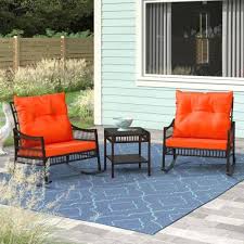 Patio Wicker Outdoor Rocking Chair