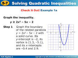 Solving Quadratic Inequalities - ppt download