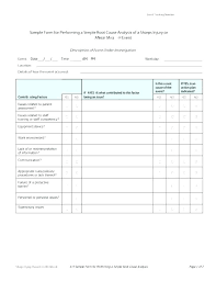 Best Accident Investigation Root Cause Analysis Template