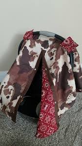 Cow Bandana Car Seat Cover Personalized