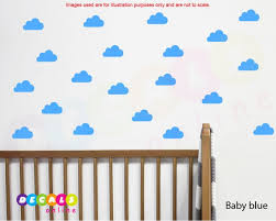 cloud stickers nursery wall art