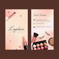 makeup artist business card free