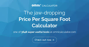 per square foot calculator