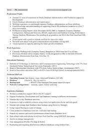 oracle performance tuning sle resume 2