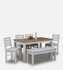 Alabaster Solid Wood 6 Seater