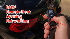 bmw remote boot opening not working