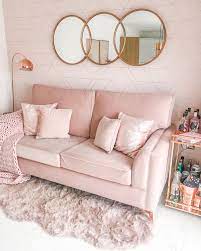 Living room furniture and accessories. Blush Pink Home Blush Pink Decor Rose Gold Home Pink Sofa Blush Home Decor Pink Living Room Decor Blush Pink Living Room Gold Living Room Decor